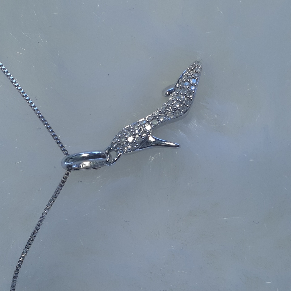 DISNEY Diamonds 1/10CTTW over sterling silver necklace